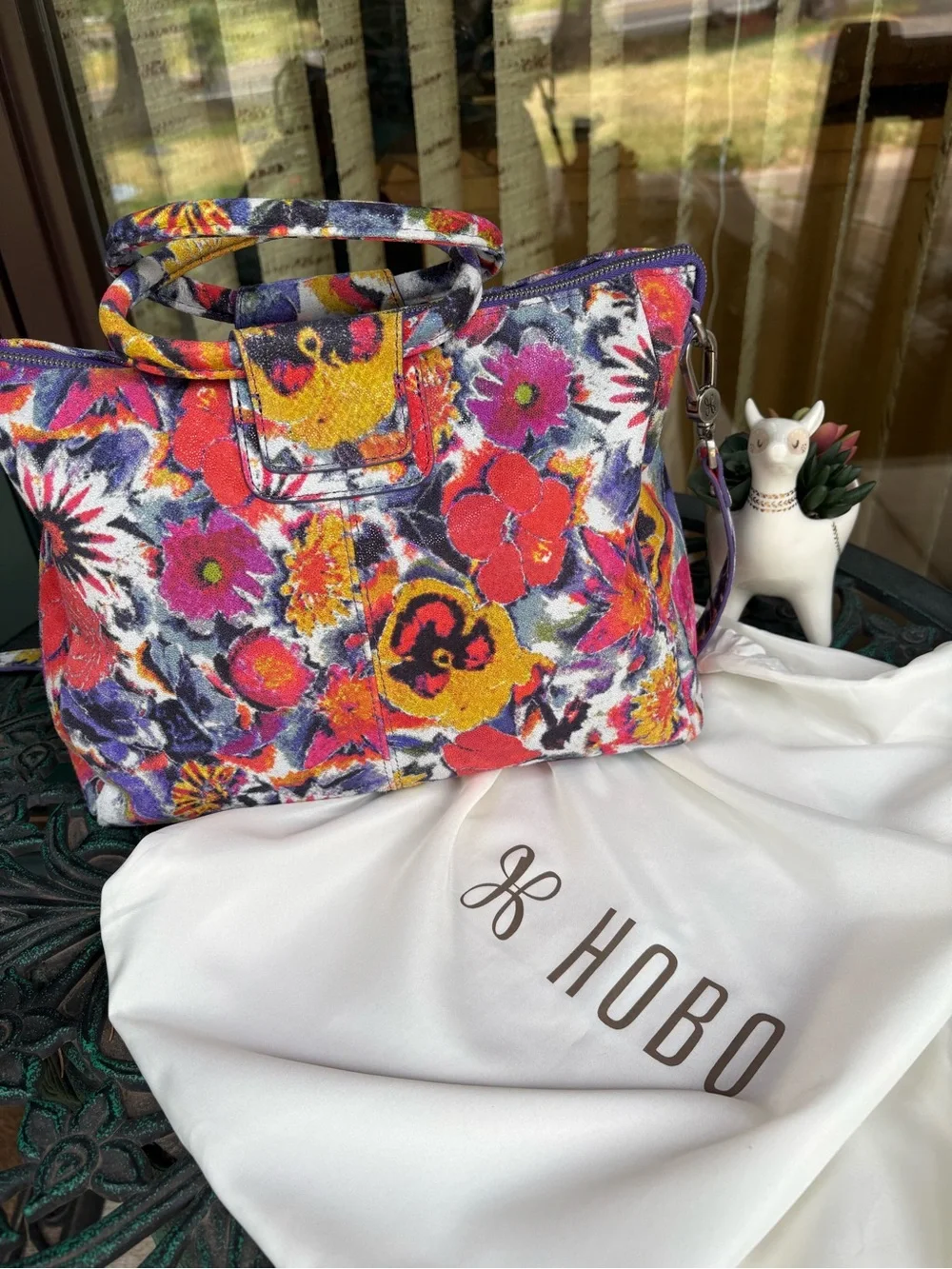 NWOT HOBO Sheila Medium Satchel Poppy Floral Crossbody Bag